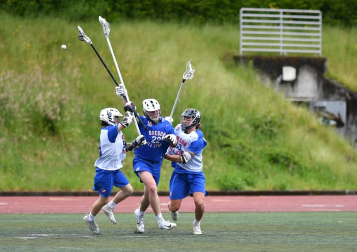 Oregon high school boys lacrosse 2022 all star game Taylor Balkom 37
